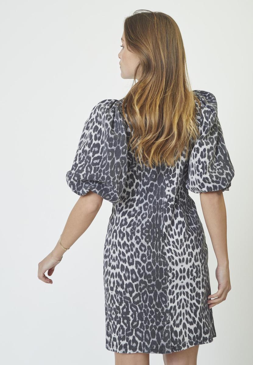 LeoCC Crop Puff Dress - Dark Grey - Co'couture