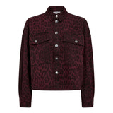 LeoCC Denim Crop Shirt - Winered - Co'couture