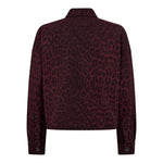 LeoCC Denim Crop Shirt - Winered - Co'couture