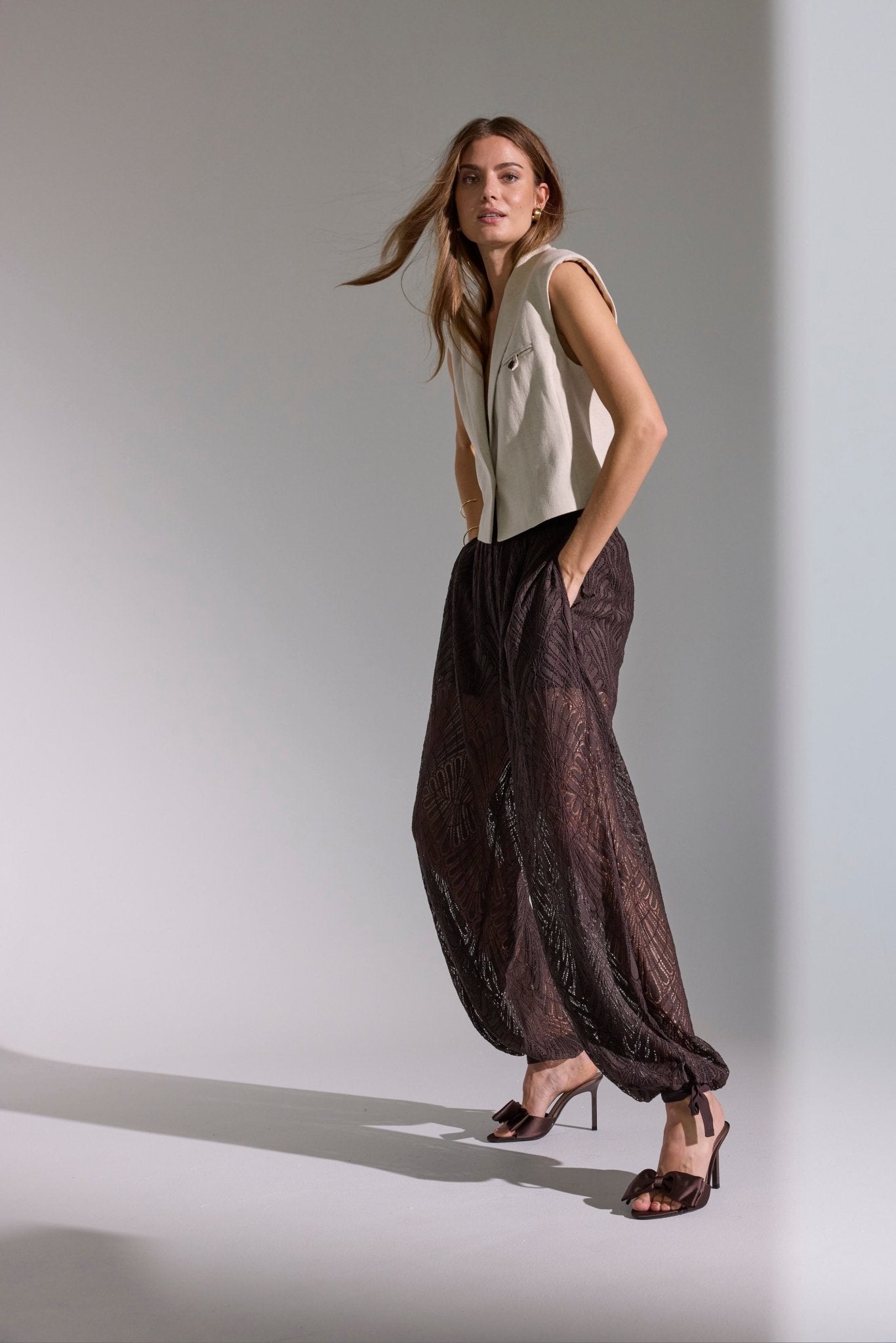 LetiCC Balloon Pant - Dark Brown - Co'couture