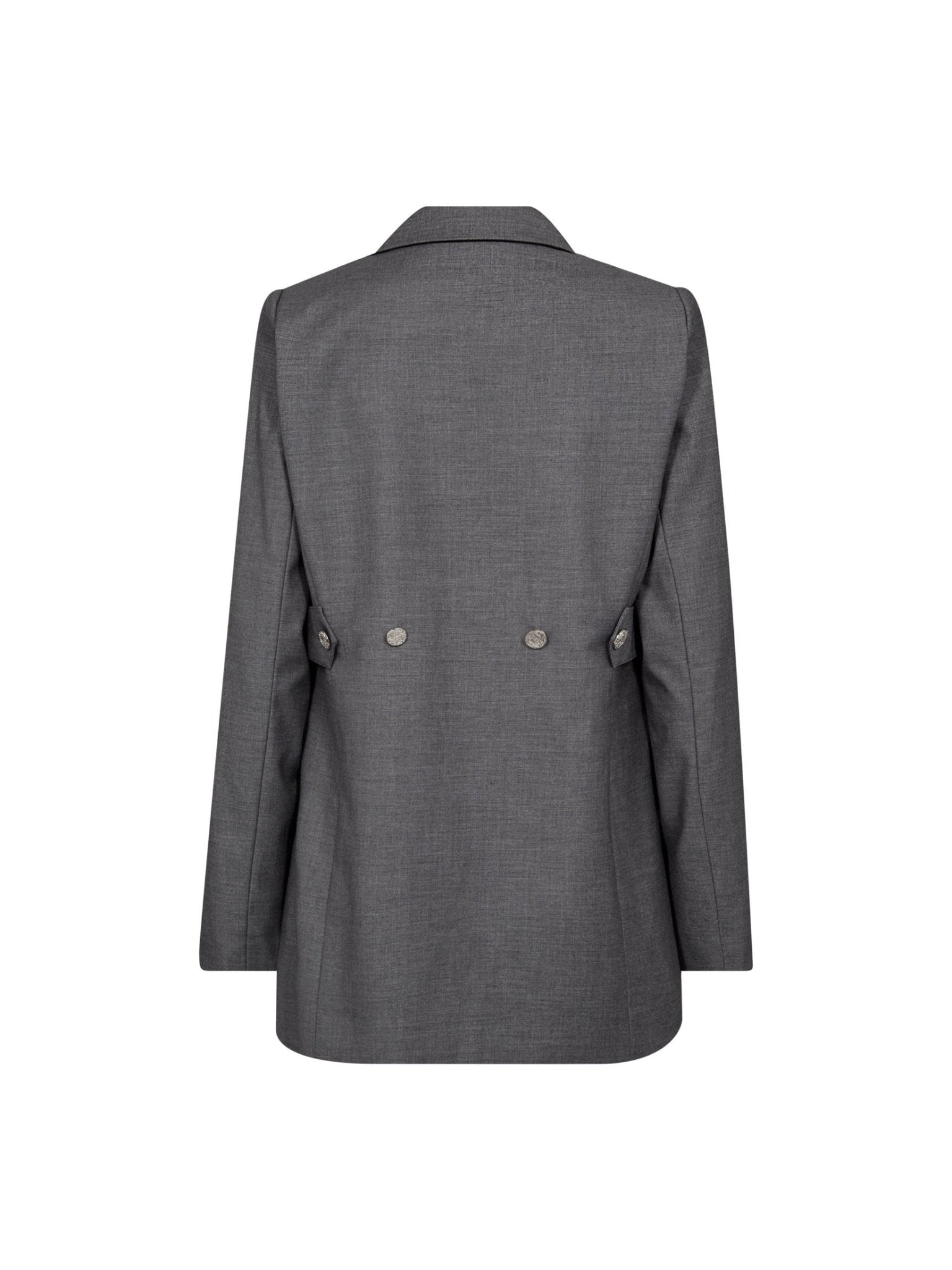 LiamCC Fitted Blazer - Mid Grey - Co'couture