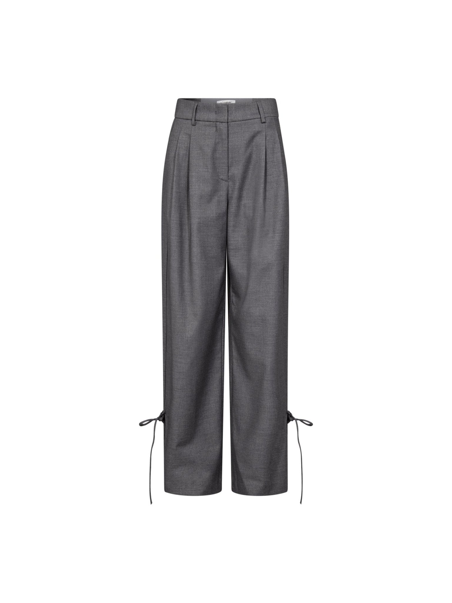 LiamCC String Pleat Pant - Mid Grey - Co'couture