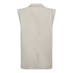 LisaCC Linen Wing Vest - Bone - Co'couture