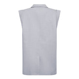 LisaCC Linen Wing Vest - Light blue - Co'couture