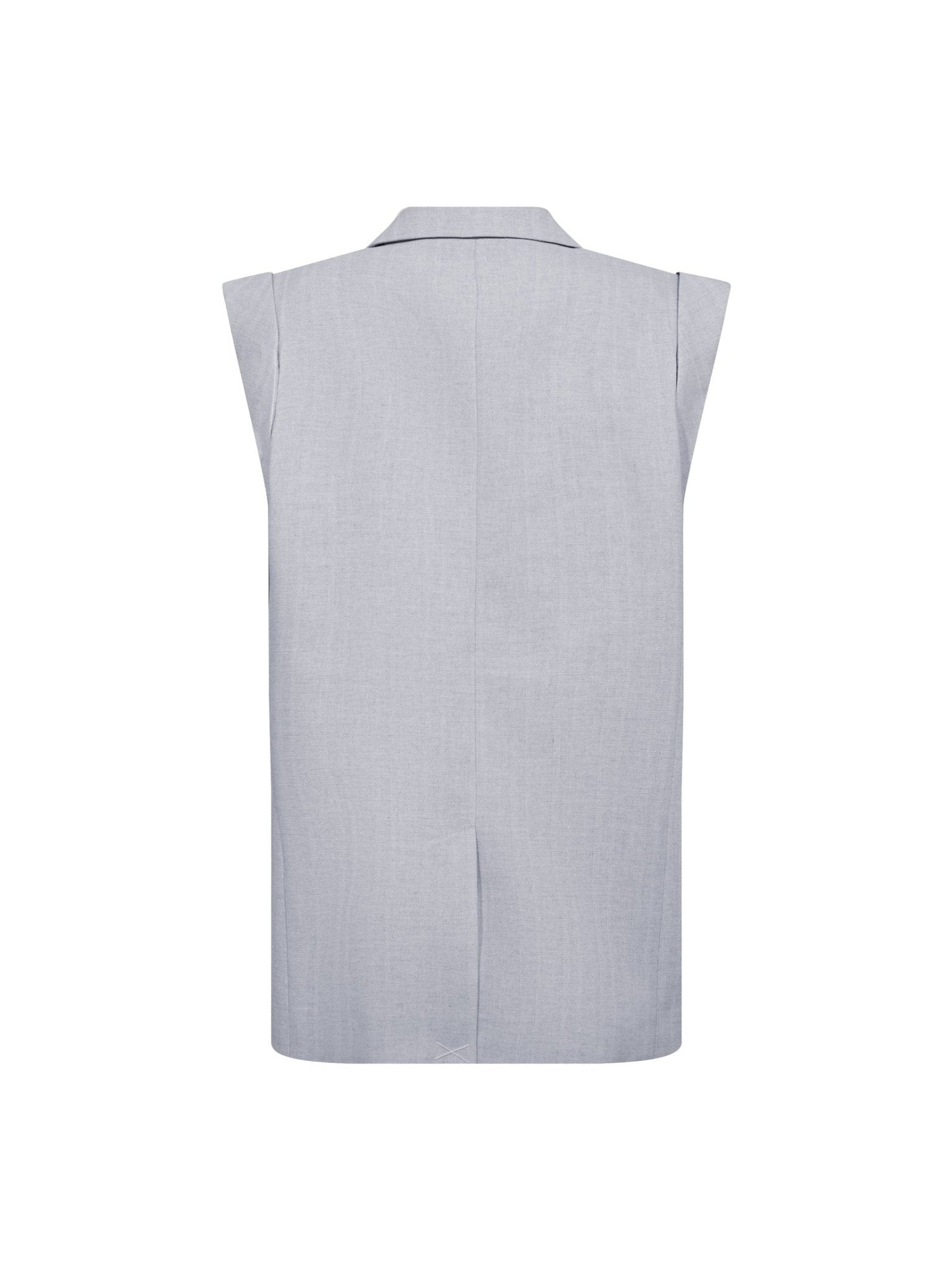 LisaCC Linen Wing Vest - Light blue - Co'couture