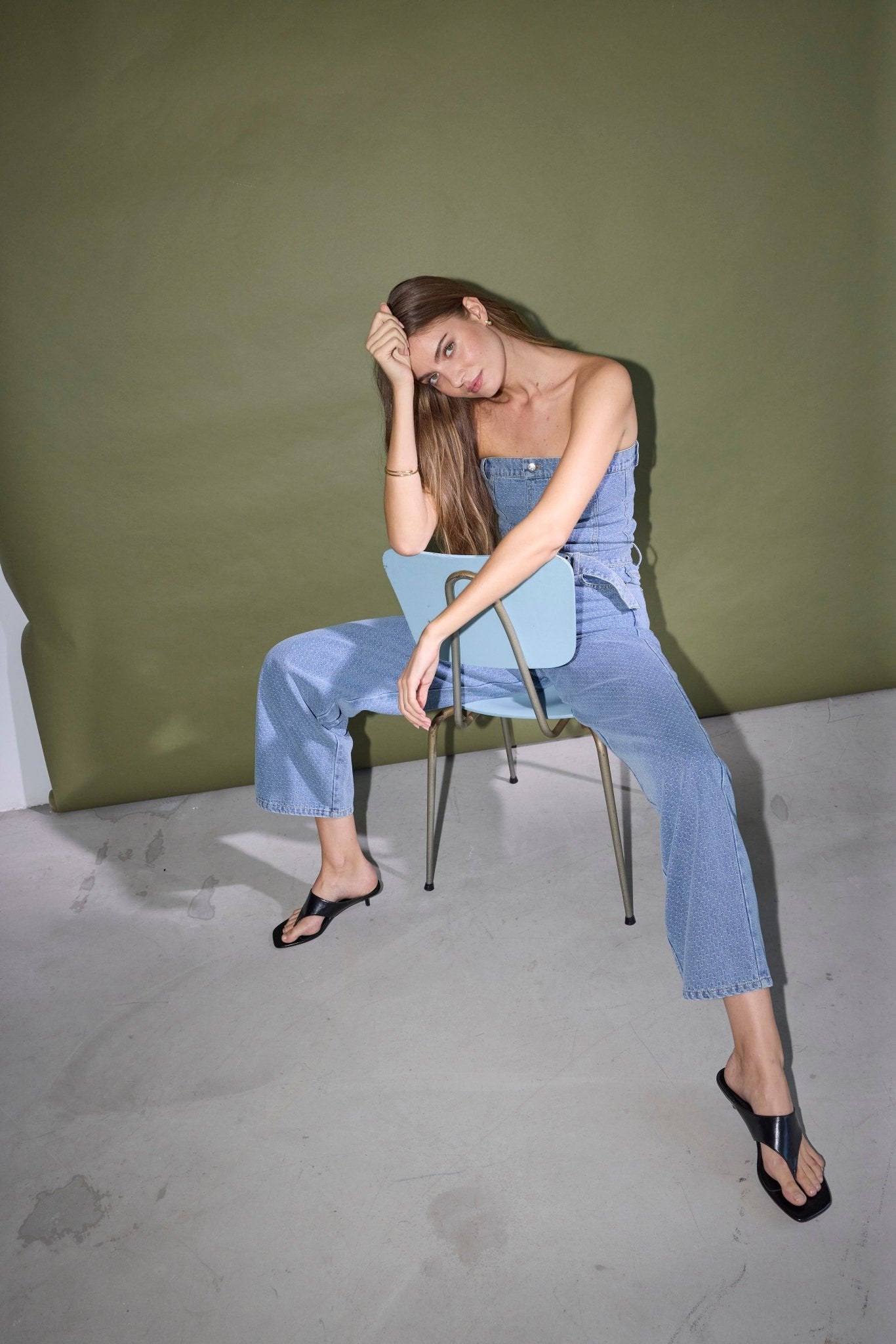 LovaCC Denim Belt Pant - Denim blue - Co'couture