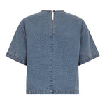 LovaCC Denim SS Blouse - Denim blue - Co'couture