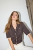 LueCC Crop Cardigan - Dark Brown