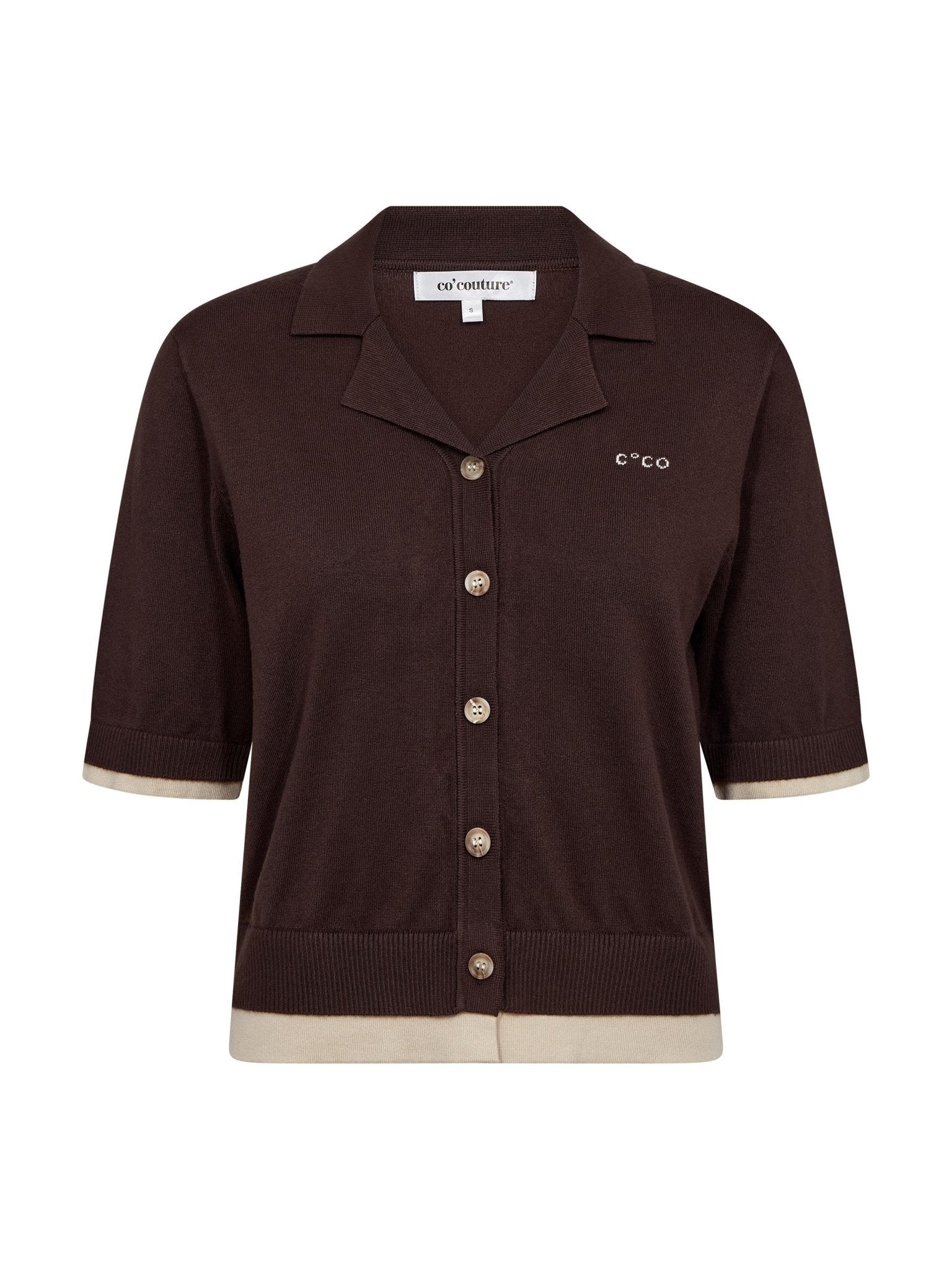 LueCC Crop Cardigan - Dark Brown - Co'couture