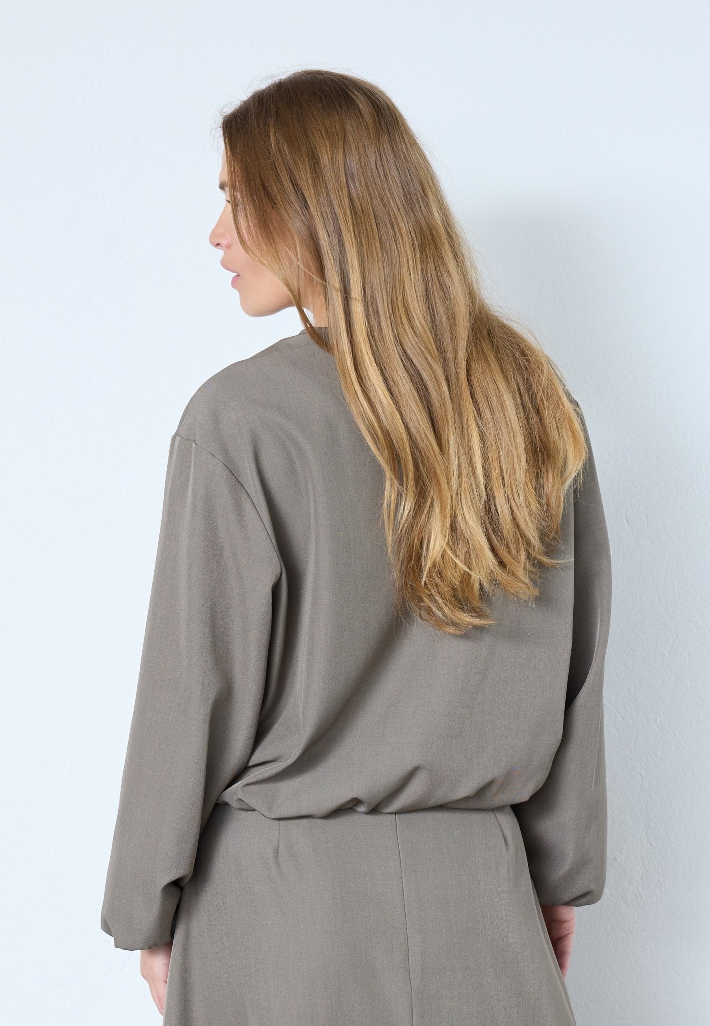 LunaCC Balloon Zip Jacket - Walnut - Co'couture