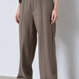 LunaCC Belt Crease LL Pant - Walnut - Co'couture