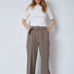 LunaCC Belt Crease LL Pant - Walnut - Co'couture