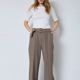 LunaCC Belt Crease LL Pant - Walnut - Co'couture