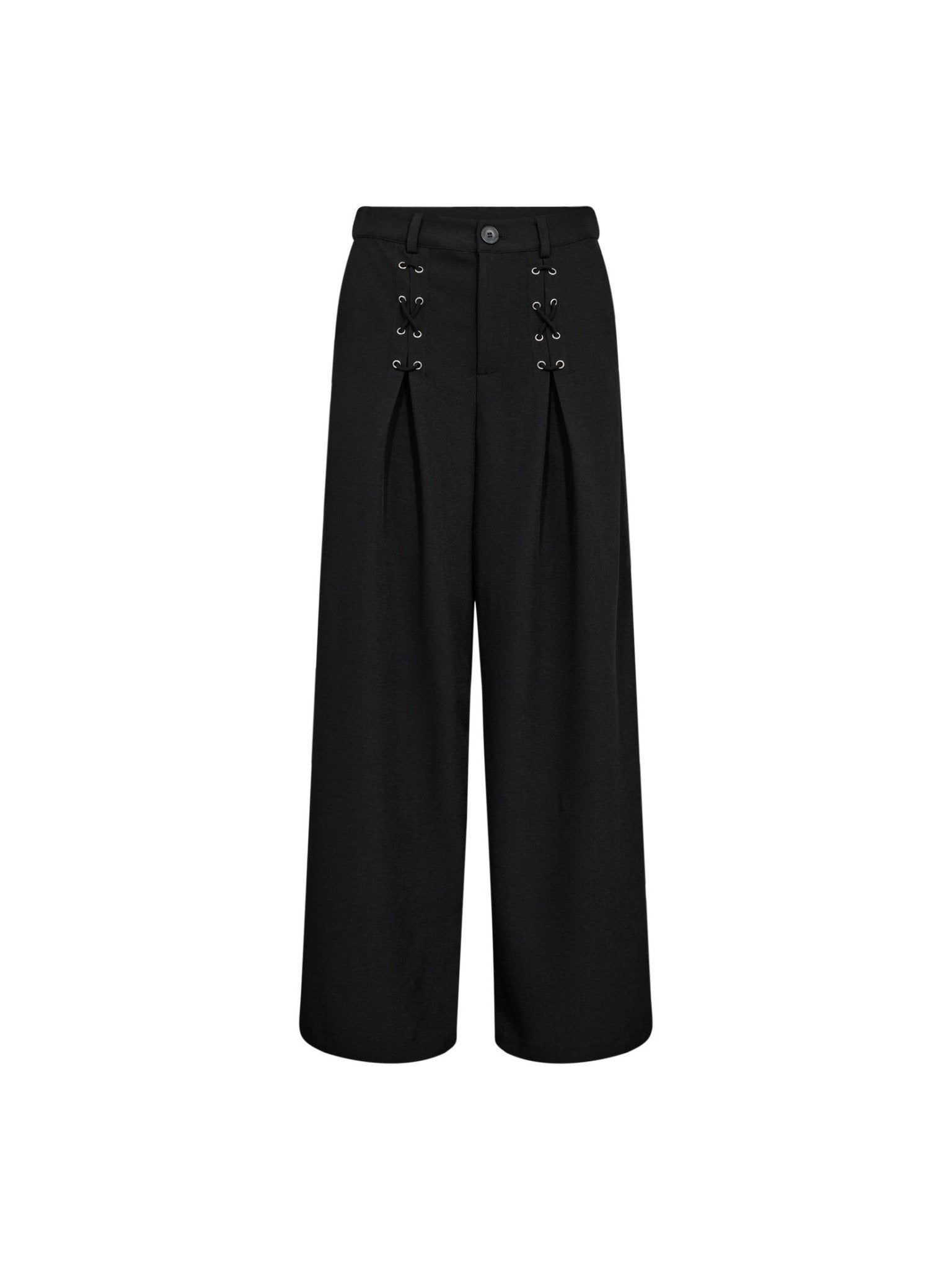 LunaCC Eyelet Wide Pant - Black - Co'couture