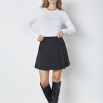 LunaCC Pocket Pleat Mini Skirt - Black - Co'couture