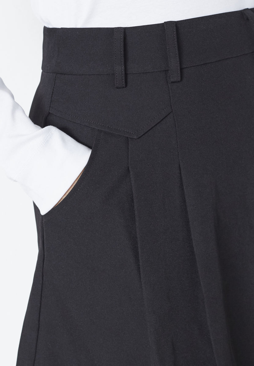 LunaCC Pocket Pleat Mini Skirt - Black - Co'couture