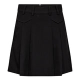 LunaCC Pocket Pleat Mini Skirt - Black - Co'couture