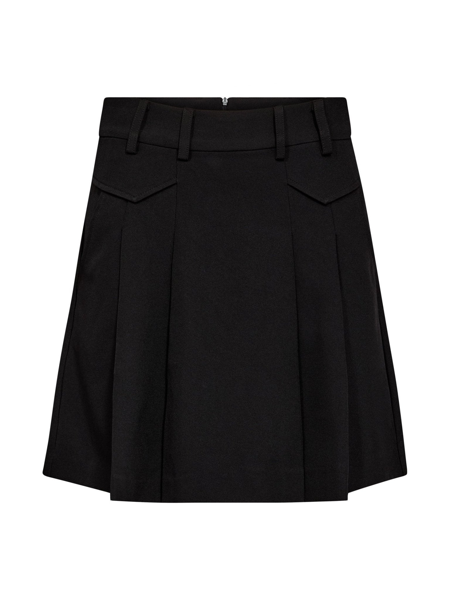 LunaCC Pocket Pleat Mini Skirt - Black - Co'couture