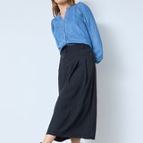 LunaCC Pocket Pleat Skirt - Black - Co'couture