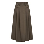 LunaCC Pocket Pleat Skirt - Walnut - Co'couture