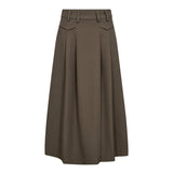 LunaCC Pocket Pleat Skirt - Walnut - Co'couture