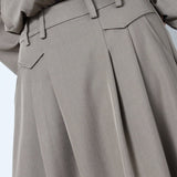 LunaCC Pocket Pleat Skirt - Walnut - Co'couture