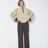 MadinCC Fleece Anorak - Sand - Co'couture