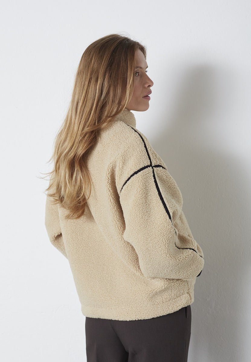 MadinCC Fleece Anorak - Sand - Co'couture