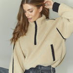 MadinCC Fleece Anorak - Sand - Co'couture