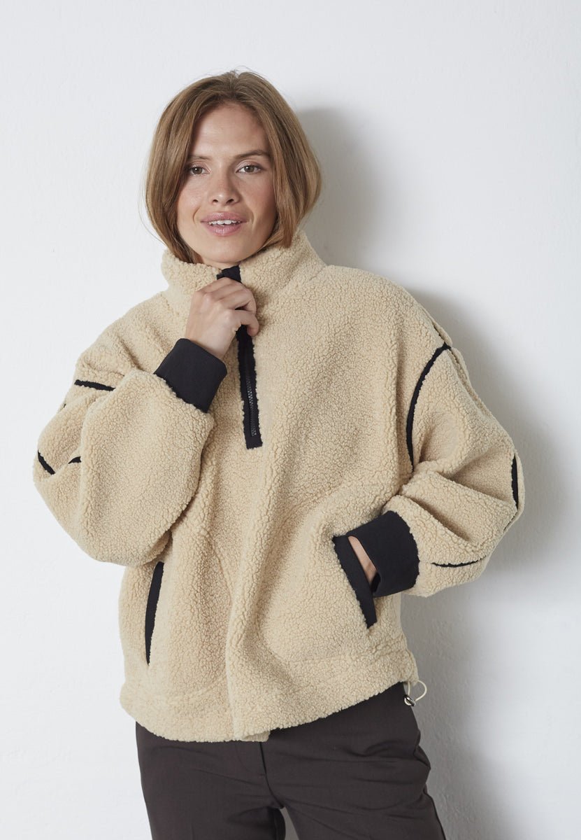 MadinCC Fleece Anorak - Sand - Co'couture