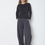 MannyCC Lurex Emb L/S Tee - Black - Co'couture