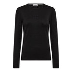 MannyCC Lurex Emb L/S Tee - Black - Co'couture