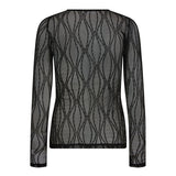 MarcyCC Mesh O - blouse - Black - Co'couture