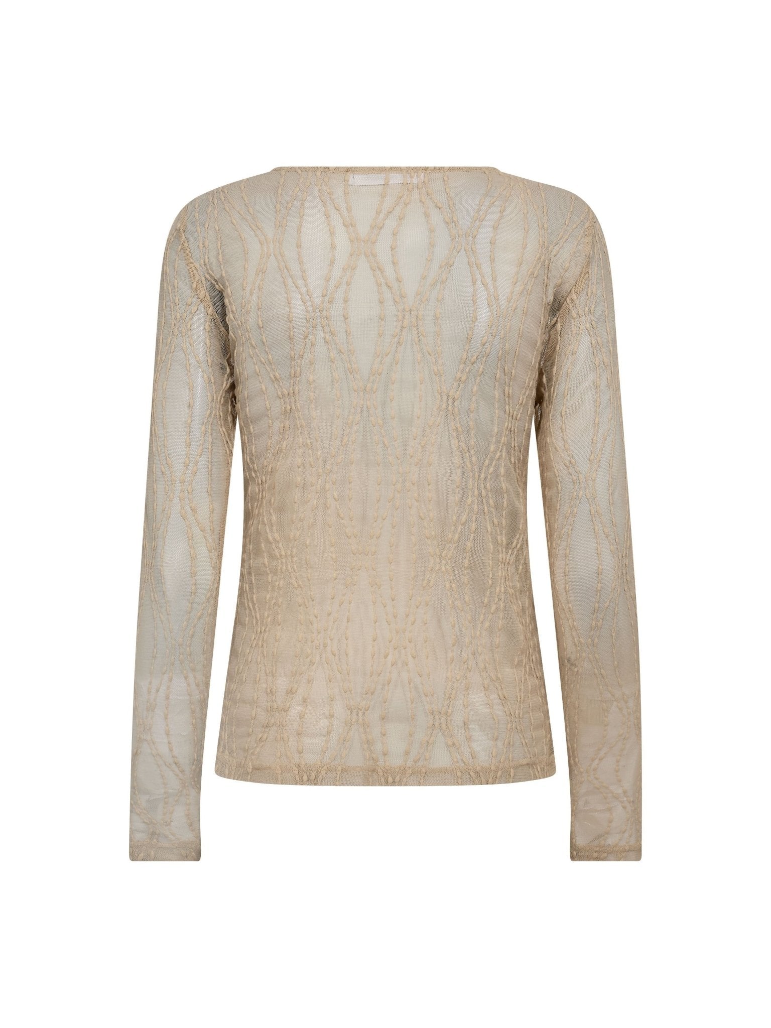 MarcyCC Mesh O - blouse - Bone - Co'couture