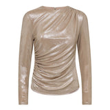 MargotCC Drape Blouse - Champagne - Co'couture