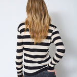 MasonCC Stripe Blouse - BoneBlack - Co'couture