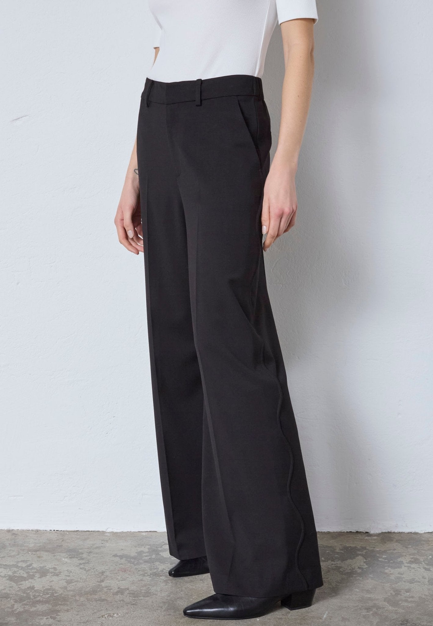 MattyCC Wave Seam Pant - Black - Co'couture