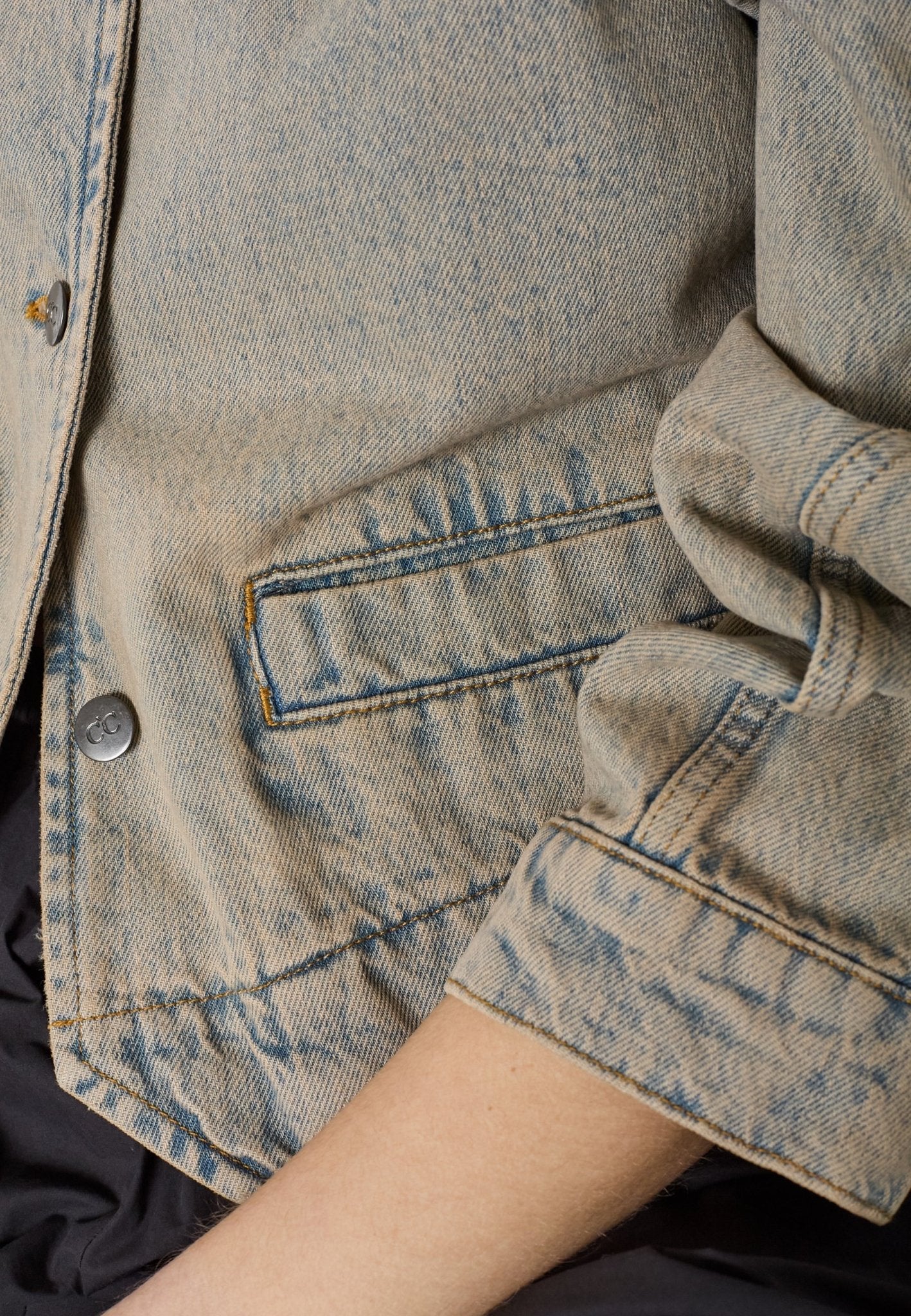 MauraCC Denim Jacket - Sand - Co'couture