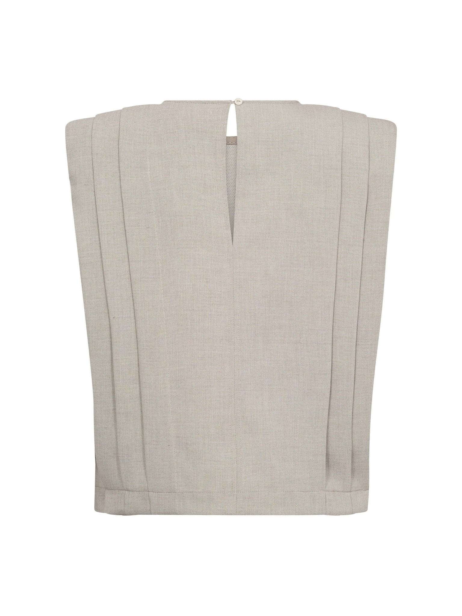 MavaCC Padded Pleat Top - Bone - Co'couture