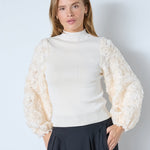 MerciaCC Rose Mix Knit - Bone - Co'couture