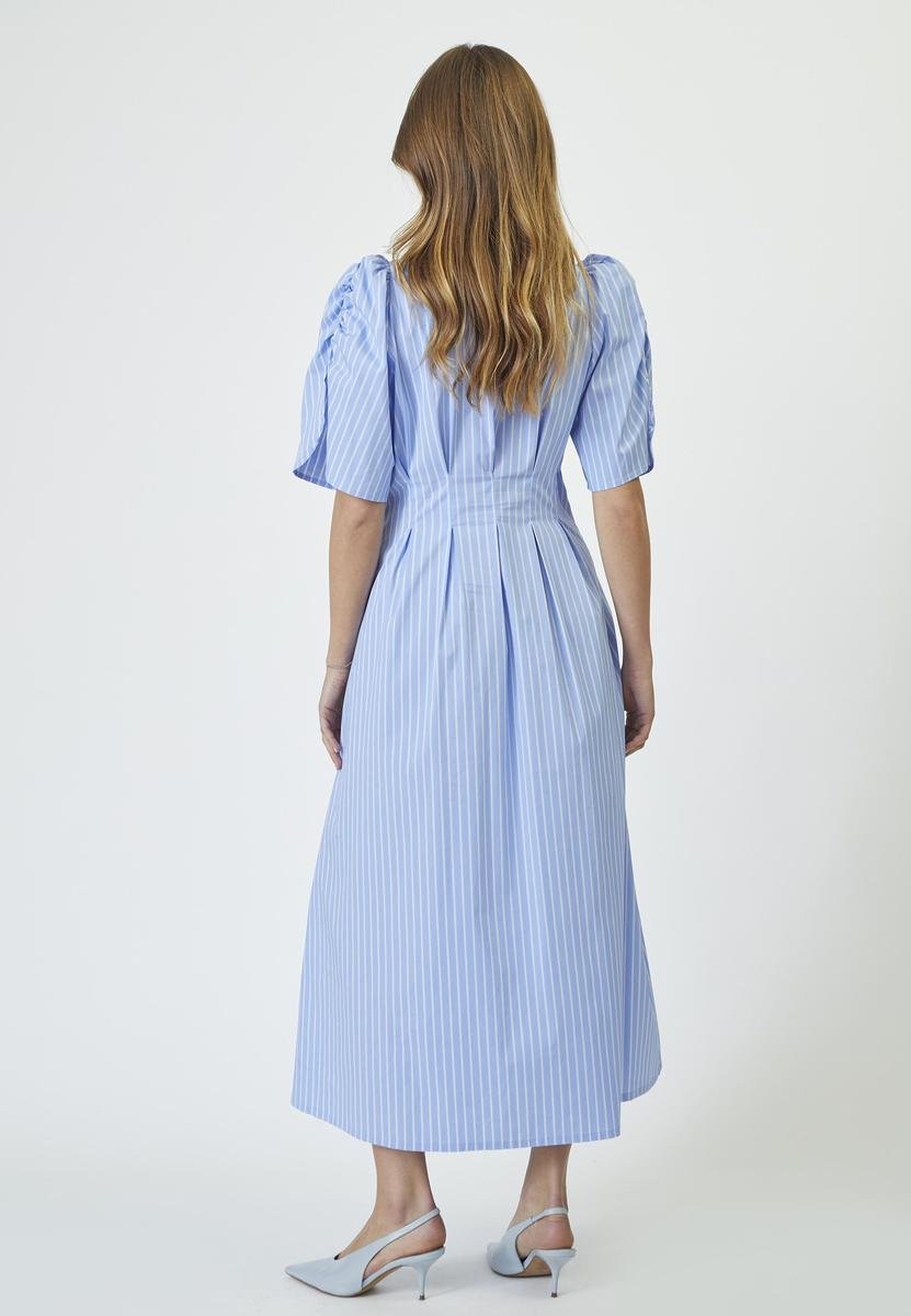 MicaCC Stripe Pleat Dress - Pale Blue - Co'couture
