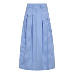 MicaCC Stripe Pleat Skirt - Pale Blue - Co'couture