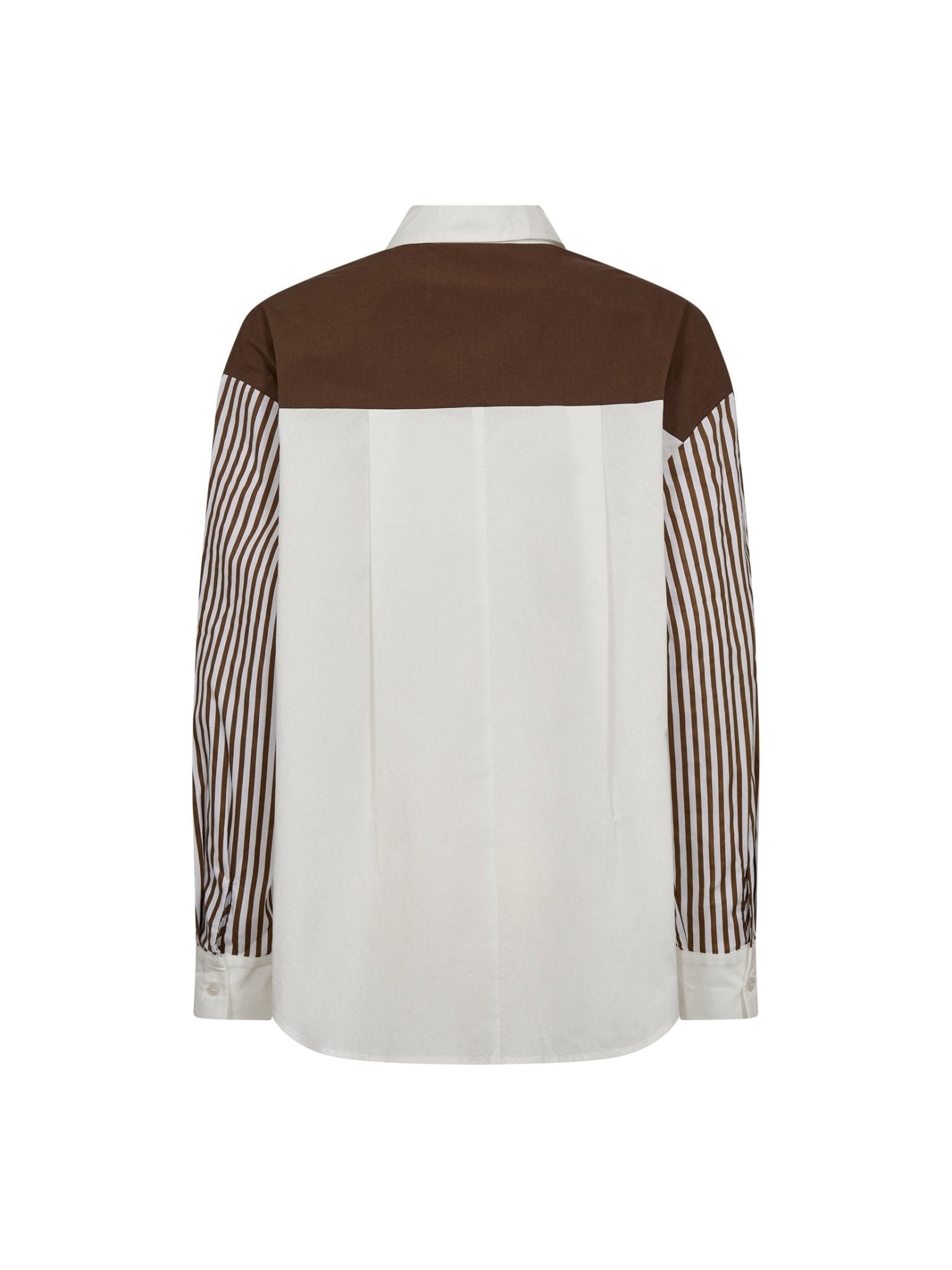 MioCC Stripe Shirt - Dark Brown - Co'couture