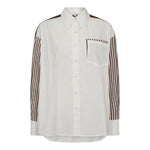 MioCC Stripe Shirt - Dark Brown - Co'couture