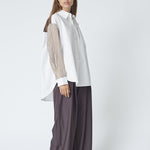 MioCC Stripe Shirt - Dark Brown - Co'couture