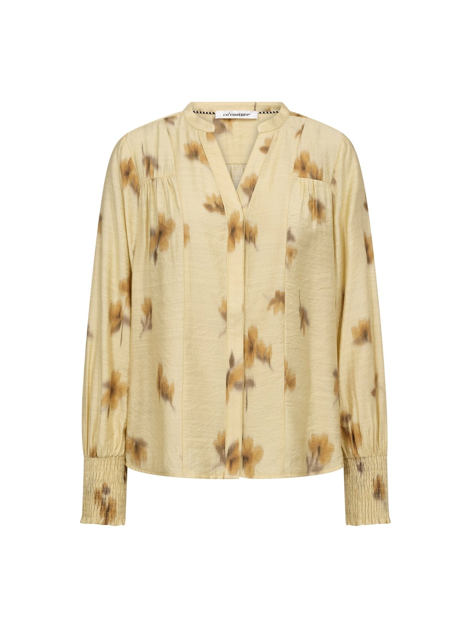 MylaCC Flower V - Shirt - PaleYellow - Co'couture