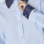 NelsonCC Stripe Shirt - Pale Blue - Co'couture