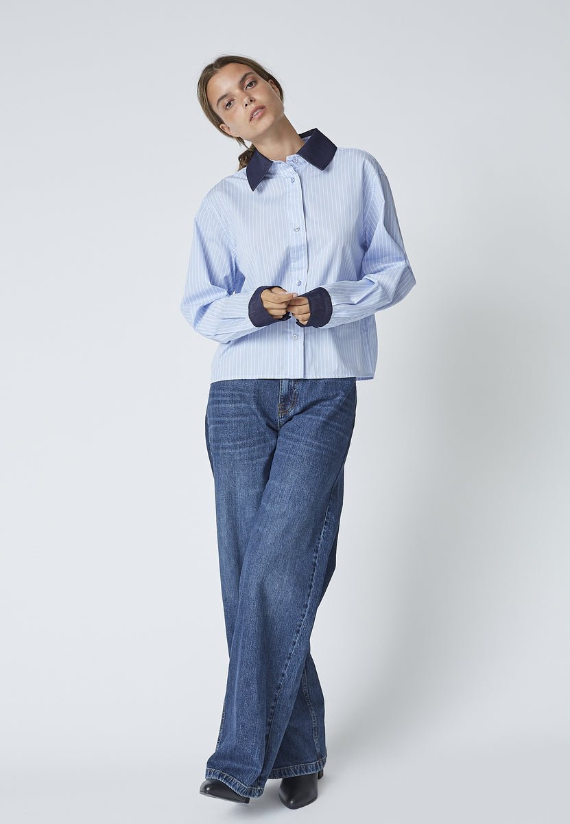 NelsonCC Stripe Shirt - Pale Blue - Co'couture