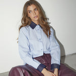 NelsonCC Stripe Shirt - Pale Blue - Co'couture