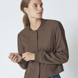 New BostonCC Crop Jacket - Walnut - Co'couture